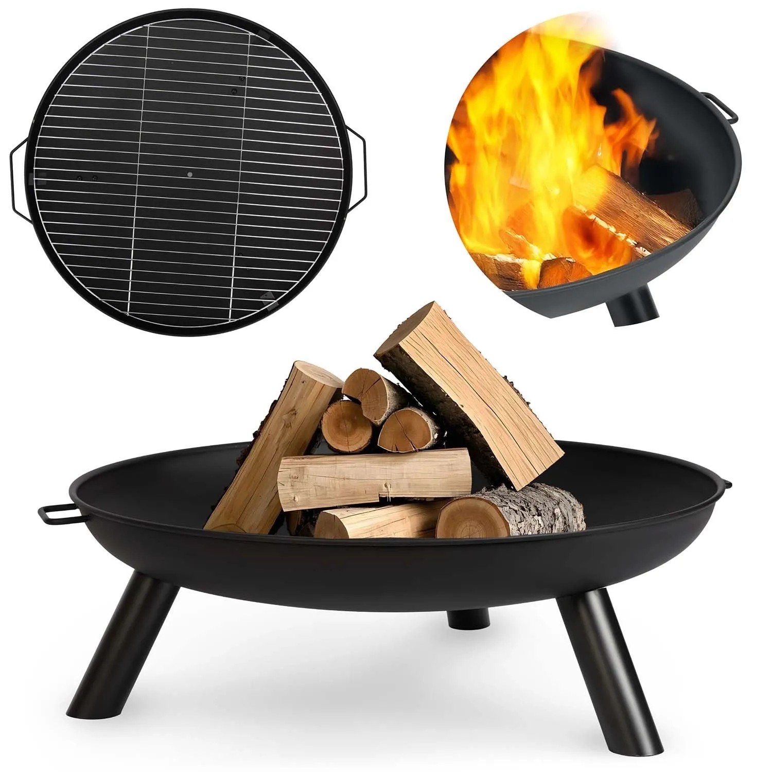 Berdsen Gartenfeuerstelle Mit Rost 60 Cm Bd 881
