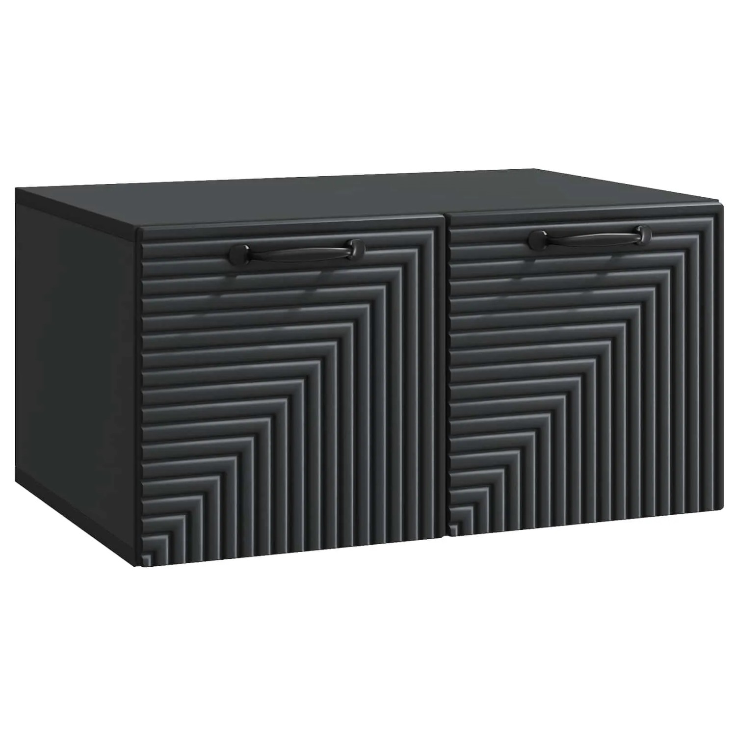 vidaXL Wandmontierter TV-Schrank Schwarz 59,5 x 41 x 30 cm 898676