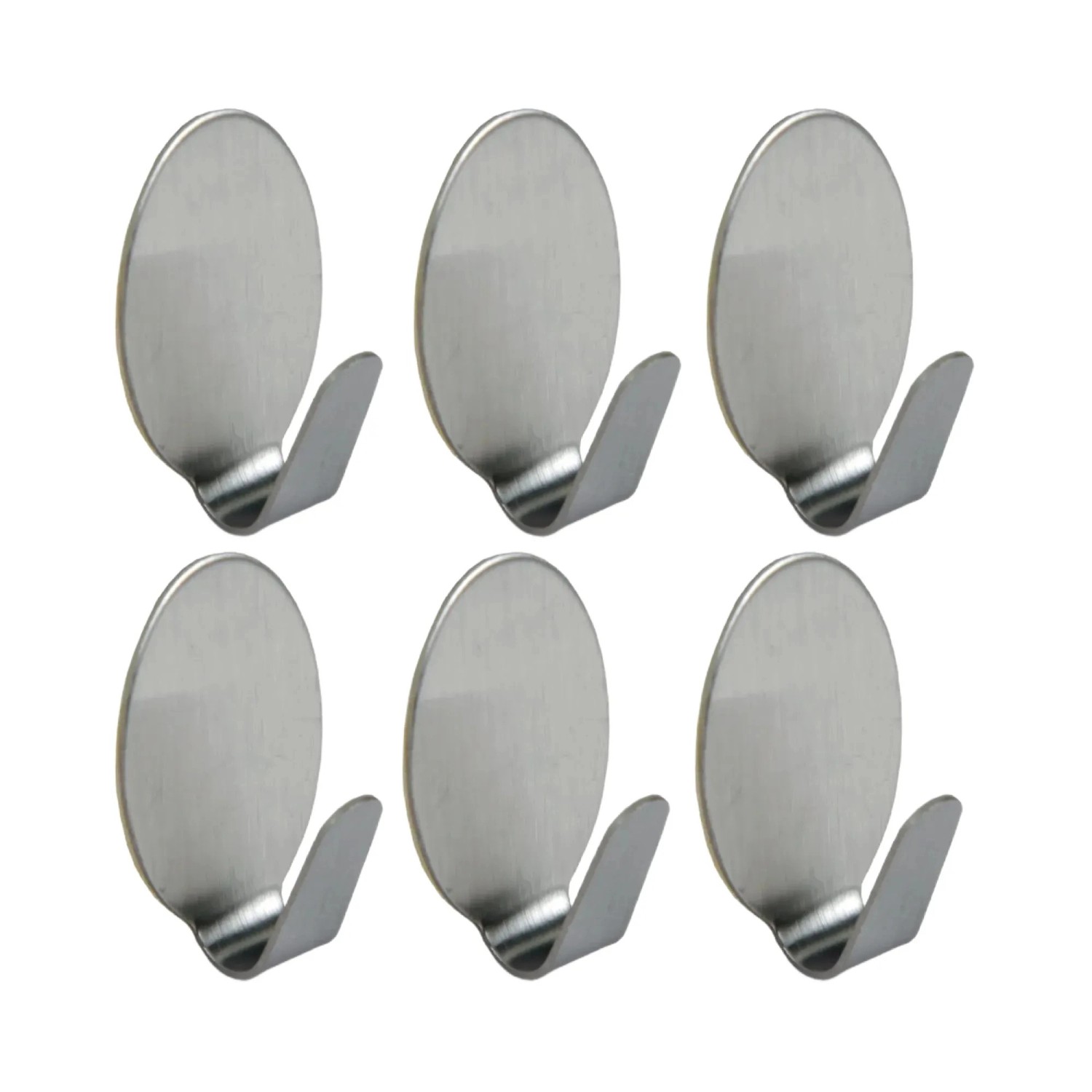 Bestlivings Wandhaken Edelstahl Selbstklebend Oval 6er Set günstig online kaufen