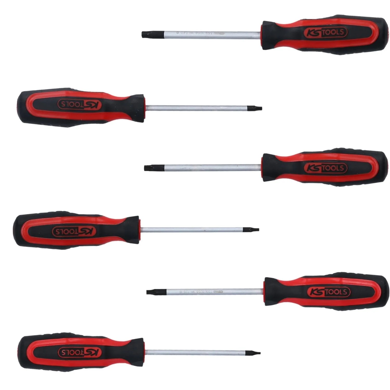 KS TOOLS Ergotorqueplus Schraubendreher Satz 6Tlg  Torx Mit Bohrung 159 0040