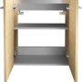 Offener Fackelmann Waschbeckenunterschrank SBC Sandeiche, 52 cm breit, mit Einlegeböden.