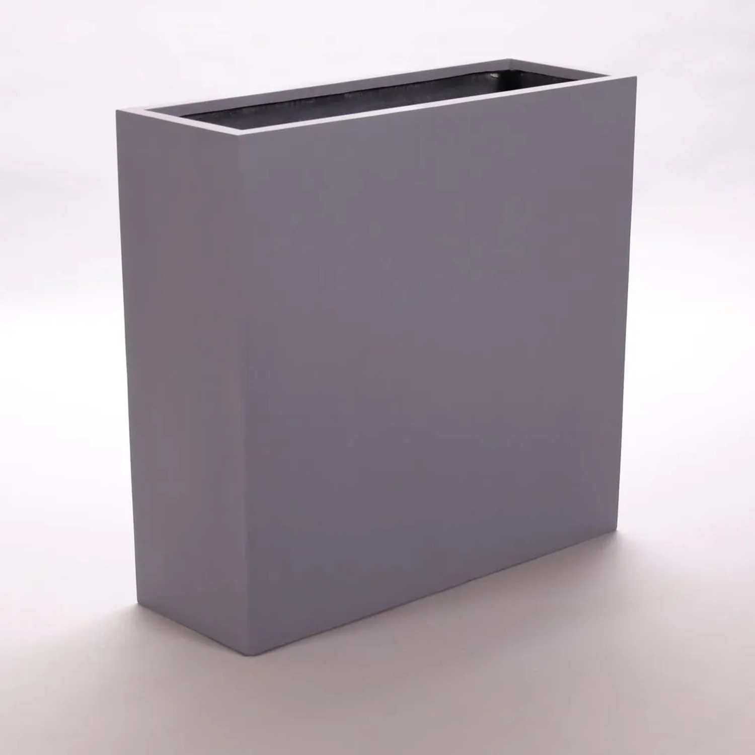 Elegant Einrichten Pflanzkübel Fiberglas Raumteiler Fiberglas Rechteckig 84x30x80cm Grau