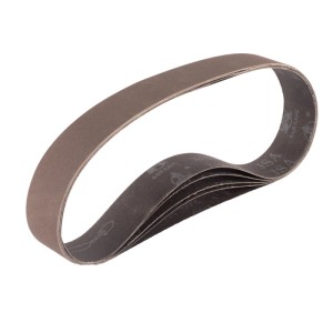 STAHLWERK Schleifband Set, 5 Stück, Körnung P120, 40x760mm, für Bandschleifer.