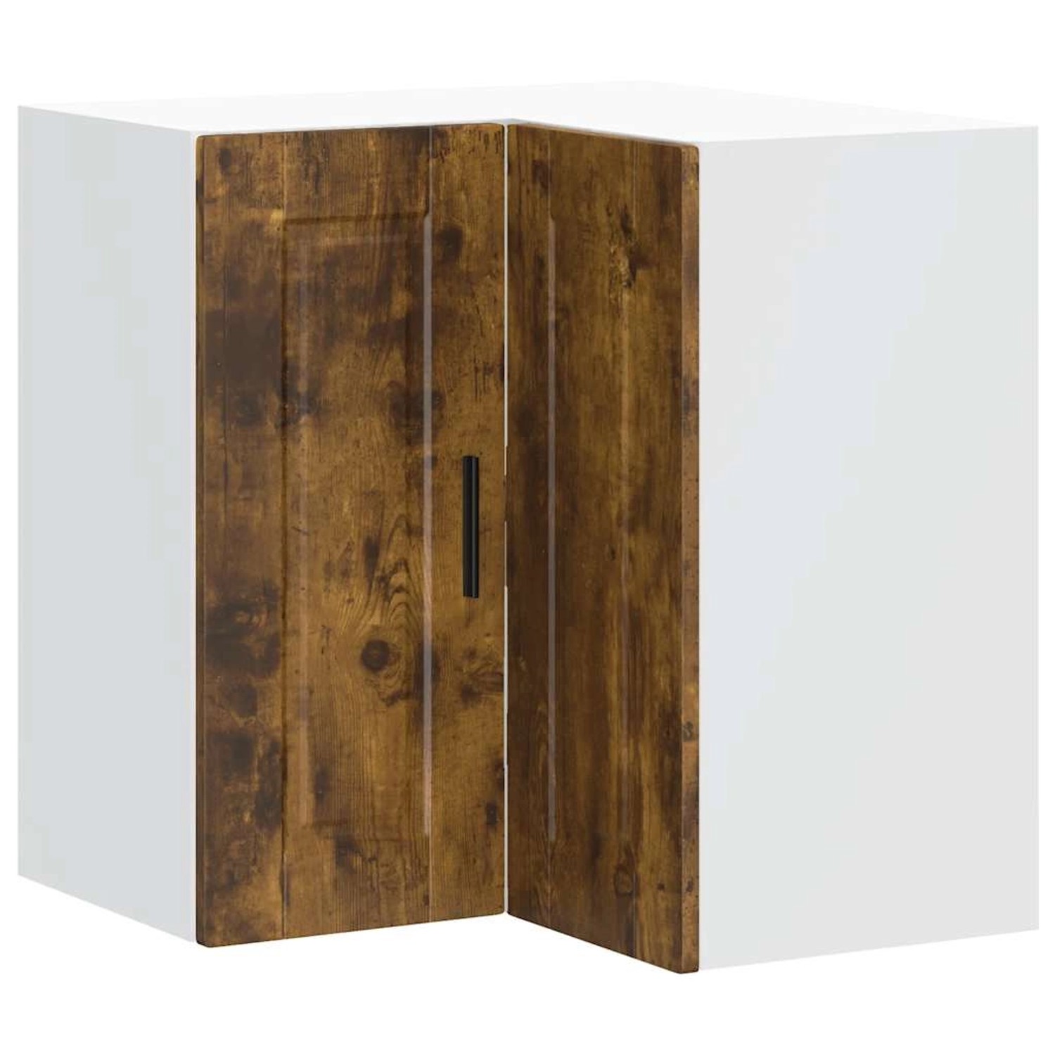 vidaXL Küchen-Eckhängeschrank Porto Räuchereiche Holzwerkstoff 854102 günstig online kaufen