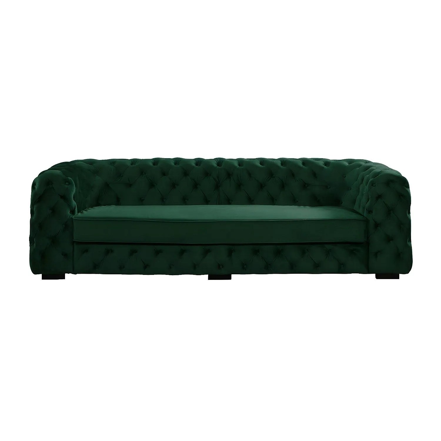 Vente-unique Sofa Ohne Schlafmöglichkeit Stanley Tannengrün 237 cm