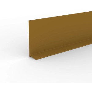 Braune, selbstklebende Weichsockelleiste, 15x50x5000 mm. Ideal für saubere Übergänge.