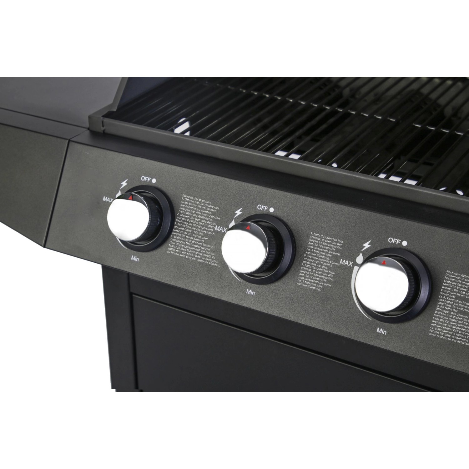 El Fuego Gasgrill San Angelo 4+1 El Fuego Gasgrill San Angelo 3 Brenner ca. 109,6 x 110,5 x 53 cm kaufen