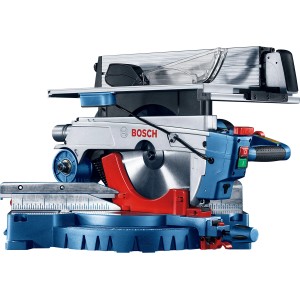 Bosch Professional GTM 12 JL Kombinationssäge mit Arbeitstisch GTA 2600, blau/silber.
