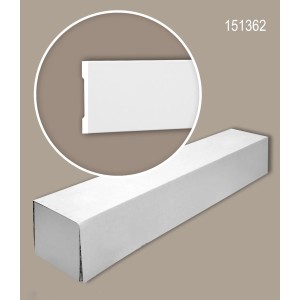 PROFHOME Wand- und Friesleisten Set, 20 Zierleisten, 40 m, Weiß. Zubehör für Paneele.