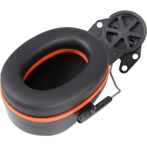 OX-ON Gehörschutz für Schutzhelme, schwarz, mit 30mm Aufnahme für Helme.