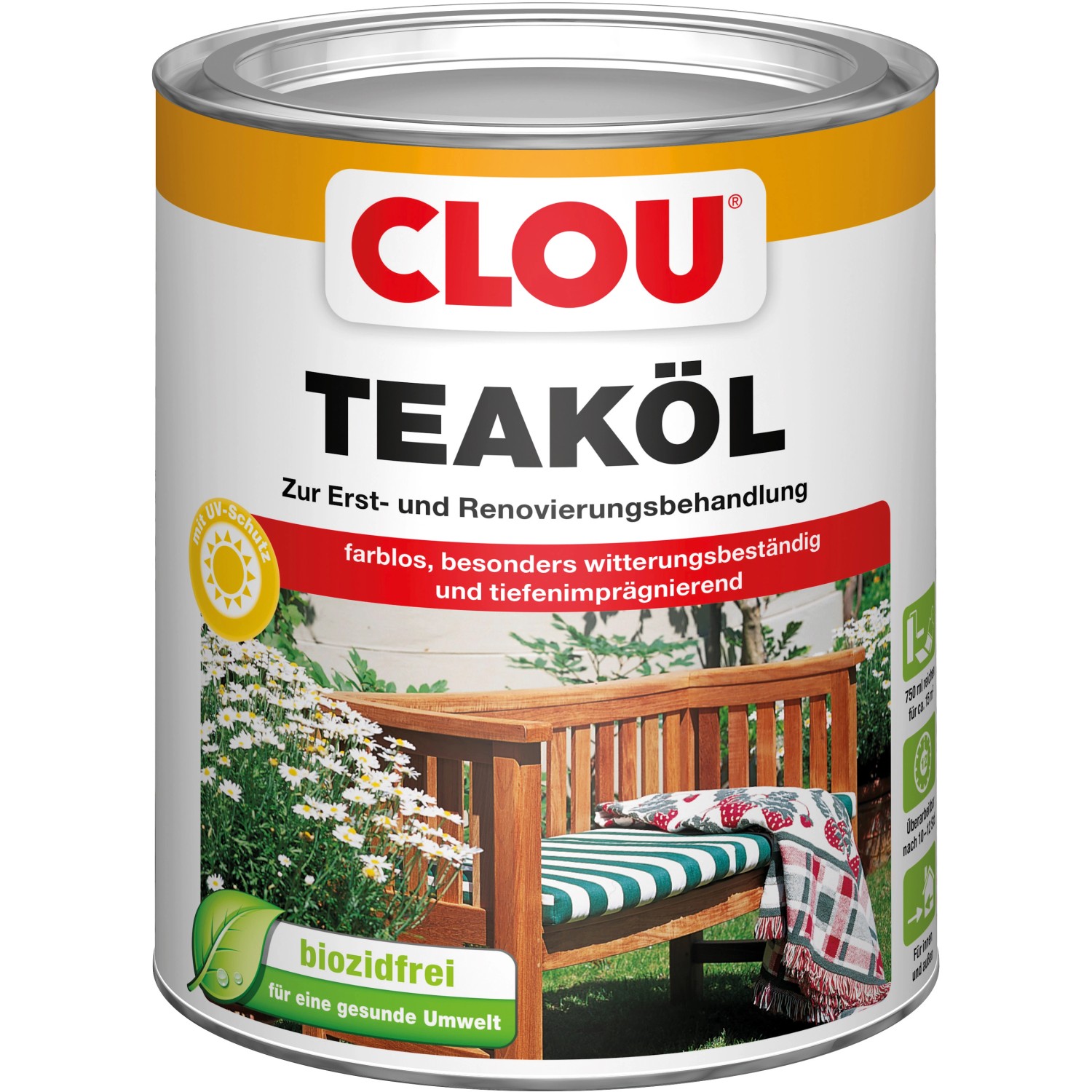 Clou Teaköl Transparent 750 ml
