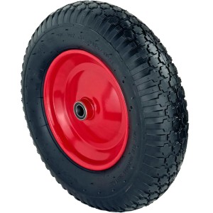 TRUTZHOLM 2x Schubkarrenrad 390x95 mm 4.80 4.00-8  Luftbereifung mit Achse