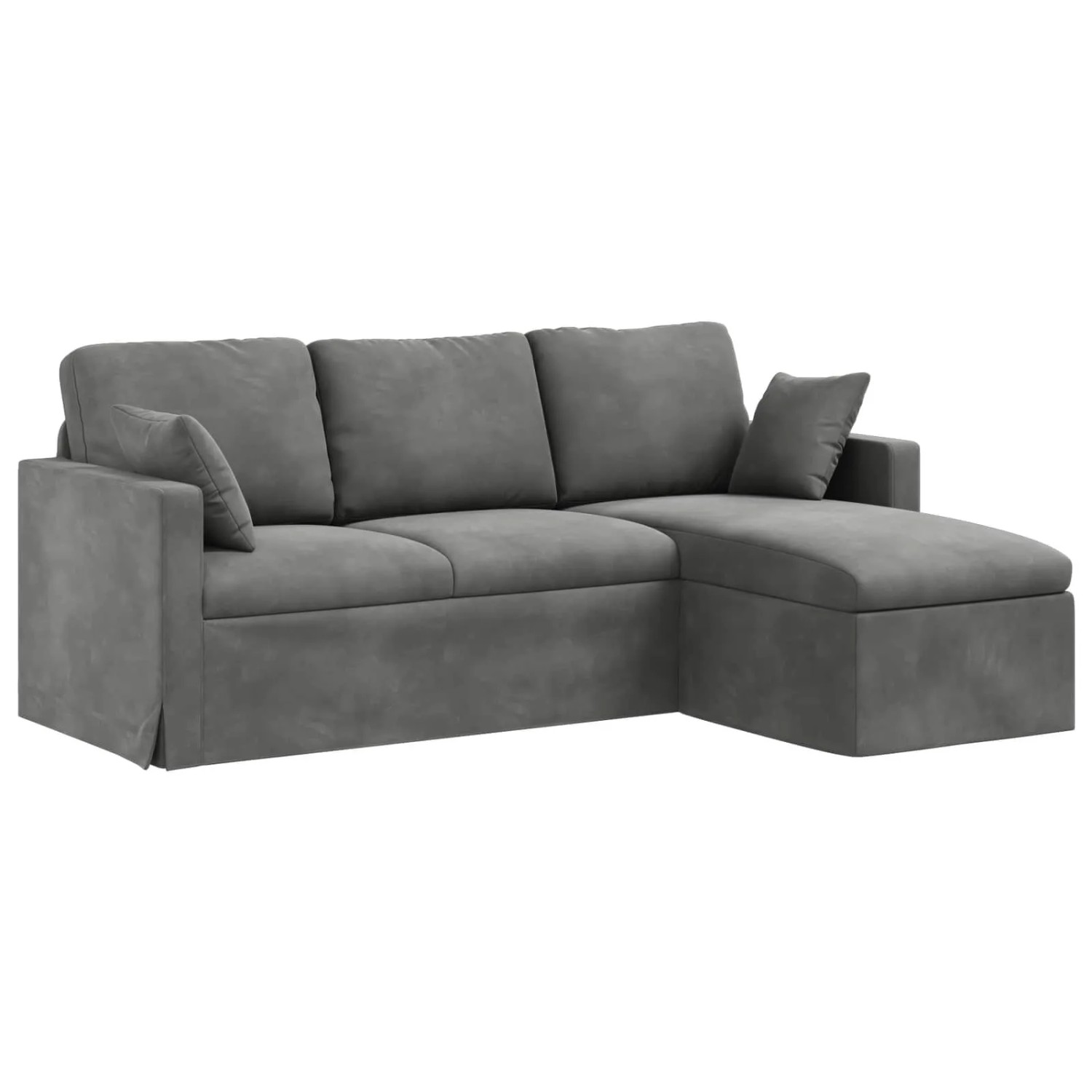 vidaXL Sofa Dunkelgrau 198 x 134 x 80 cm Samt 42024459