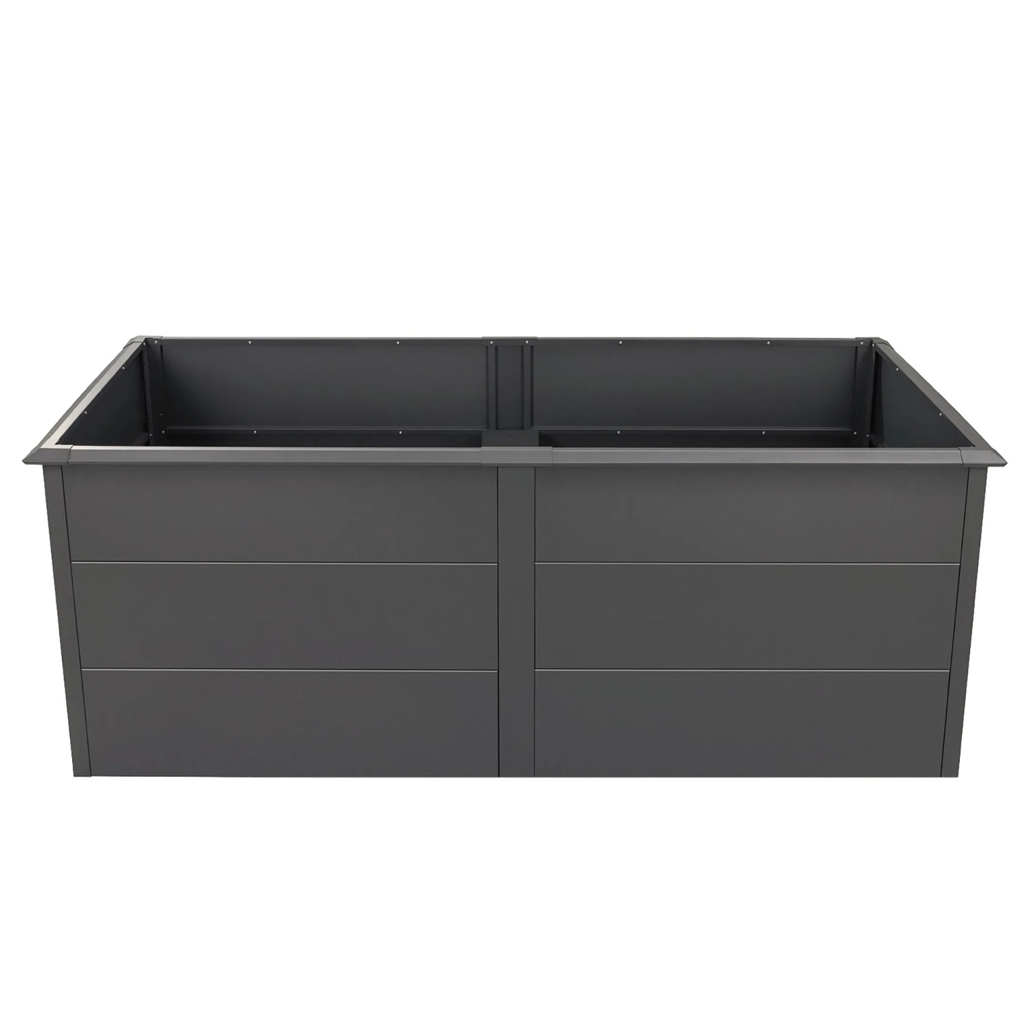 Westmann Hochbeet Primus aus Metall, 2x1m, Anthrazit, mit Schneckenschutz.