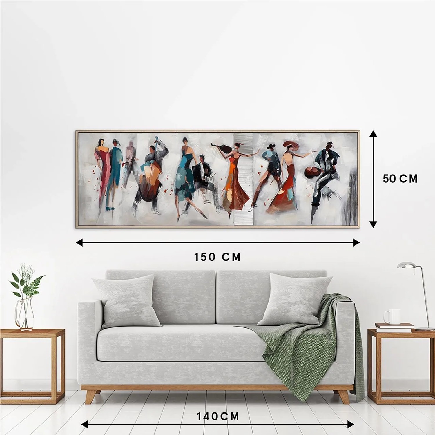 Art Universe Leinwandbild Feuriger Tango 52 x 152 cm