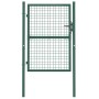 vidaXL Zauntor Stahl 100x125 cm Grün 145733_4