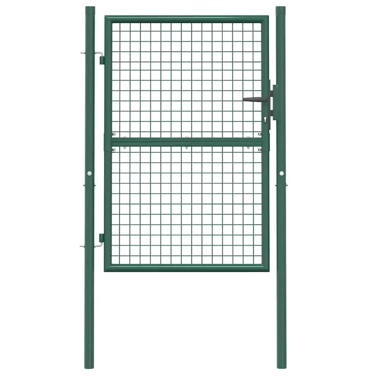 vidaXL Zauntor Stahl 100x125 cm Grün 145733_4