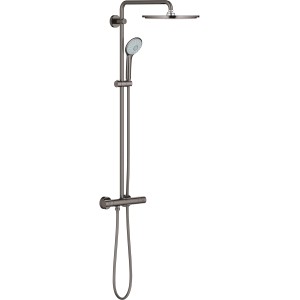 Grohe Euphoria 310 Duschsystem in Hard Graphite mit Kopf- und Handbrause.