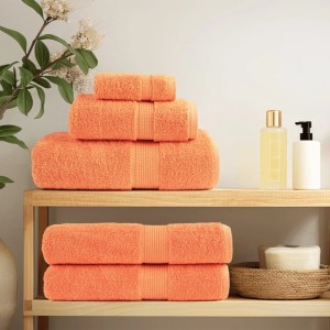 vidaXL Premium Waschhandtücher SOLUND 2 Stück Orange 30x30 cm 600 g/m² 137371