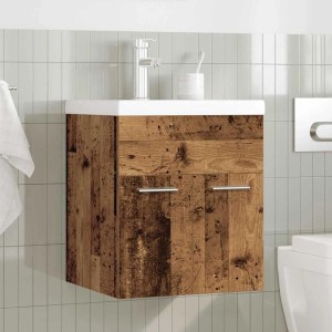 vidaXL Waschbeckenunterschrank mit Einbaubecken und Wasserhahn 3328905