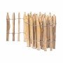 Stiltreu Staketenzaun aus Kastanie, 500x50 cm, Lattenabstand 6-7 cm.