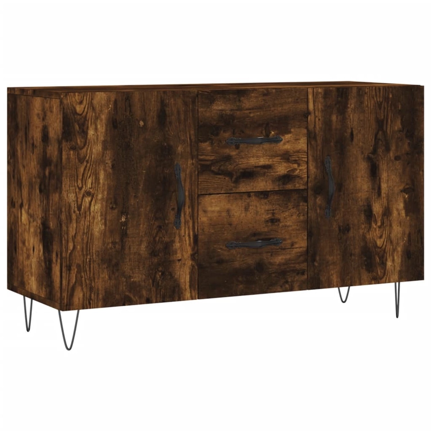 vidaXL Sideboard Räuchereiche 100x36x60 cm Holzwerkstoff 828169