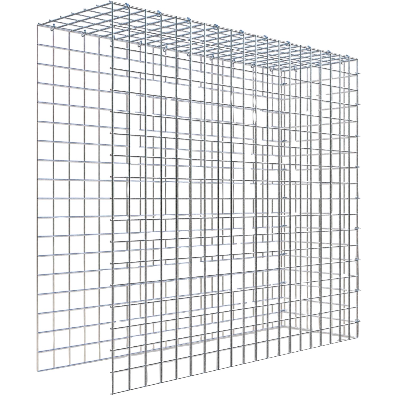 Thumbnail - Gabiona C-Ring-Gabione-Anbaukorb Typ 4 90 x 100 x 30 cm Maschenw 5 x 5 cm