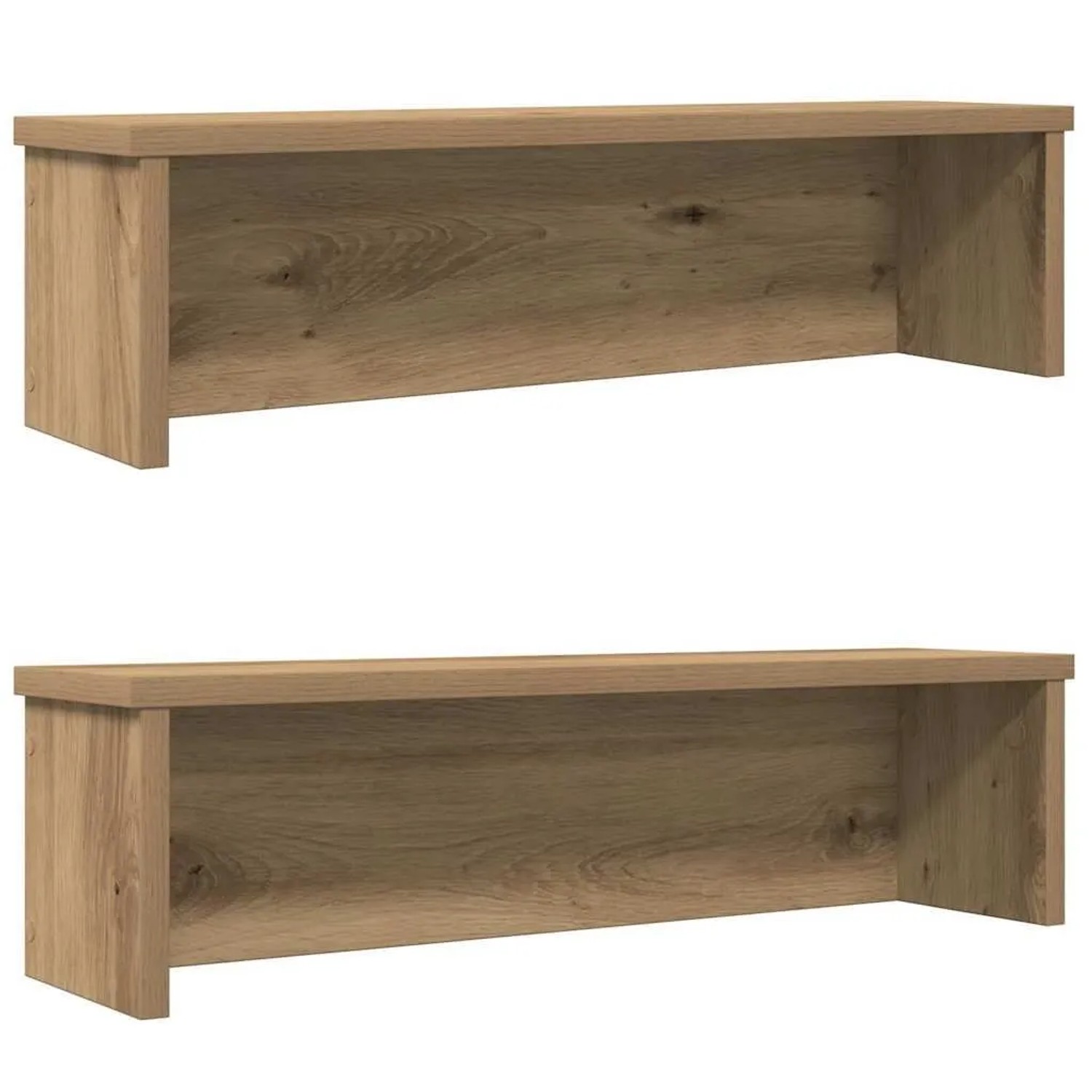 vidaXL Küchenregale Stapelbar 2 Stk Artisan-Eiche 50x15x16 cm 860498