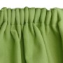 Grüner Beautissu Amelie Thermovorhang mit Kräuselband, Detailansicht.