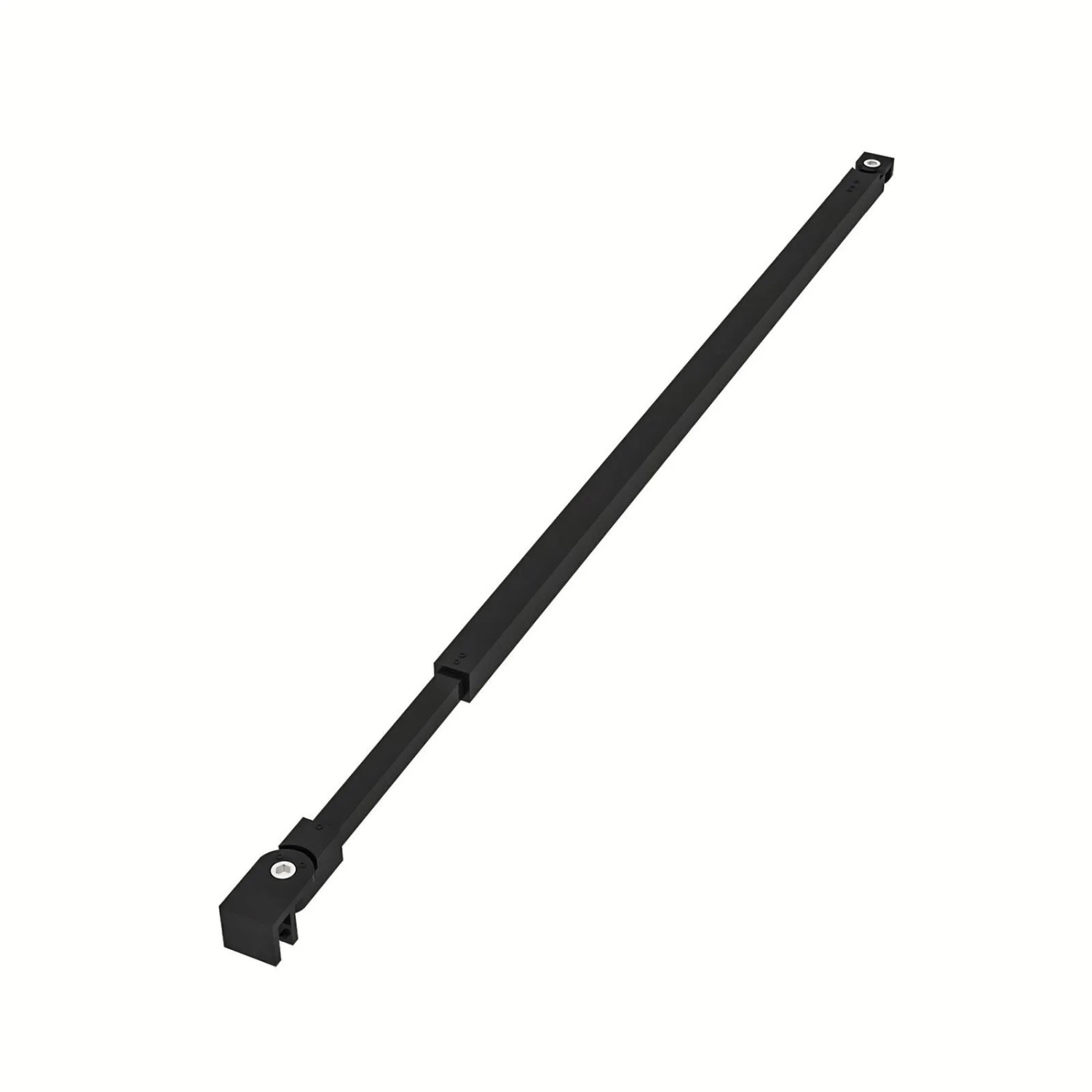 AICA Schwarz 73-120cm Flexiblen Stabilisatoren Chrom Glänzend Für 6-10mm Duschkabine Duschwand Walk In Glaswand