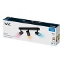 WIZ LED-Deckenleuchte Imageo mit 3 Spots, Schwarz, in der Verpackung.