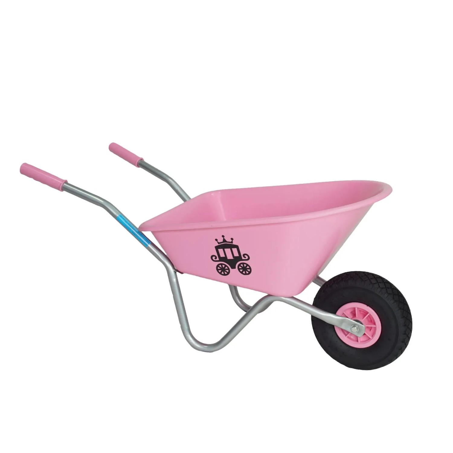 TRUTZHOLM Kinderschubkarre Traglast 40kg 20L Kunststoffwanne Prinzessin Pink