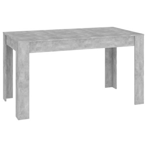 Moderner Esstisch in Betongrau, 140 cm, aus Holzwerkstoff für Esszimmer oder Küche.