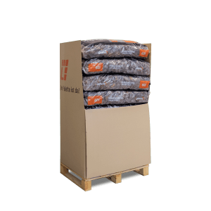 Palette mit 13 Säcken Galamio Pinienrinde Deko 60l (780l).