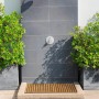 Wenko Bambus Baderost für Dusche/Sauna, 100x50cm, rutschfest, natürliche Optik.