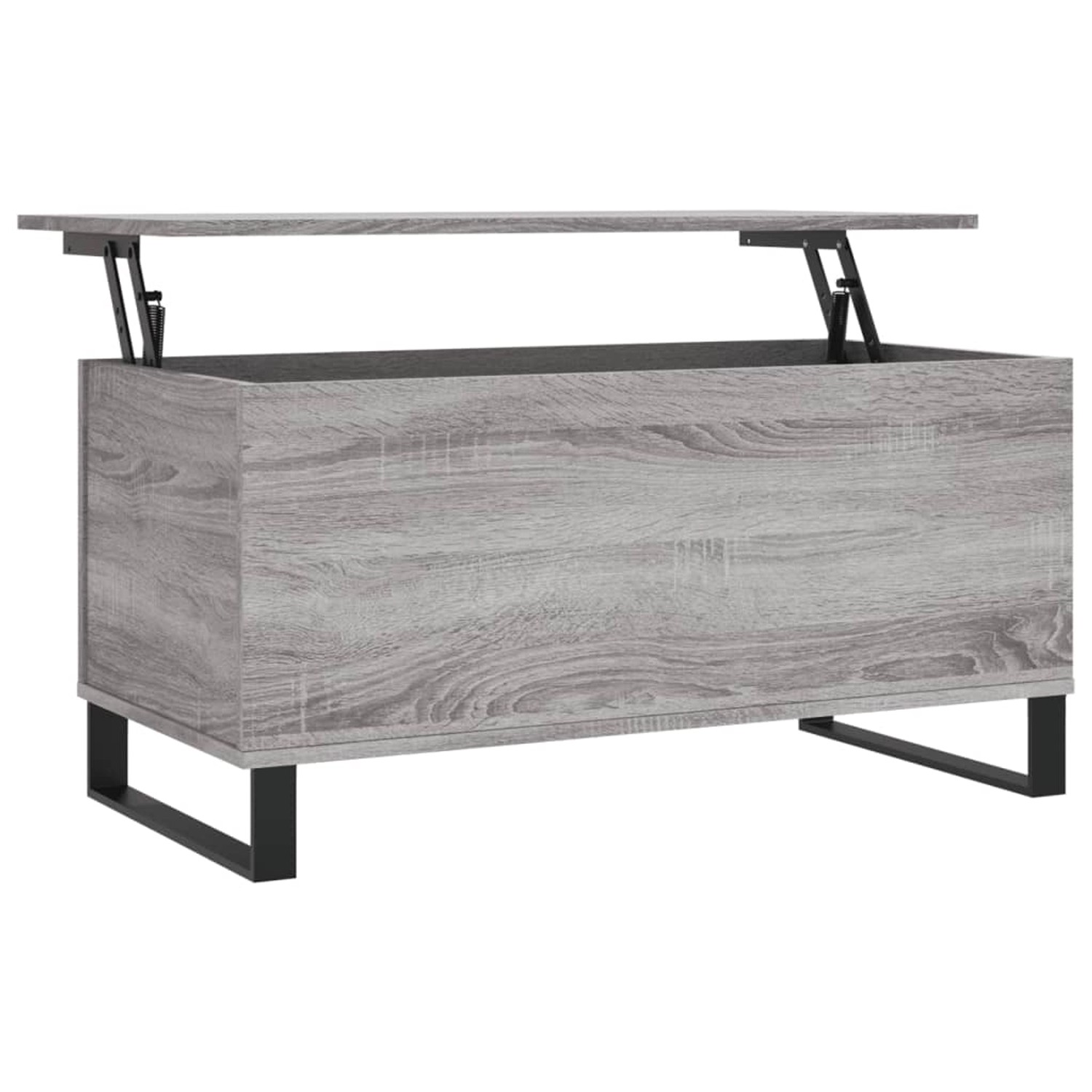 vidaXL Couchtisch Grau Sonoma 90x44,5x45 cm Holzwerkstoff Modell 2 günstig online kaufen