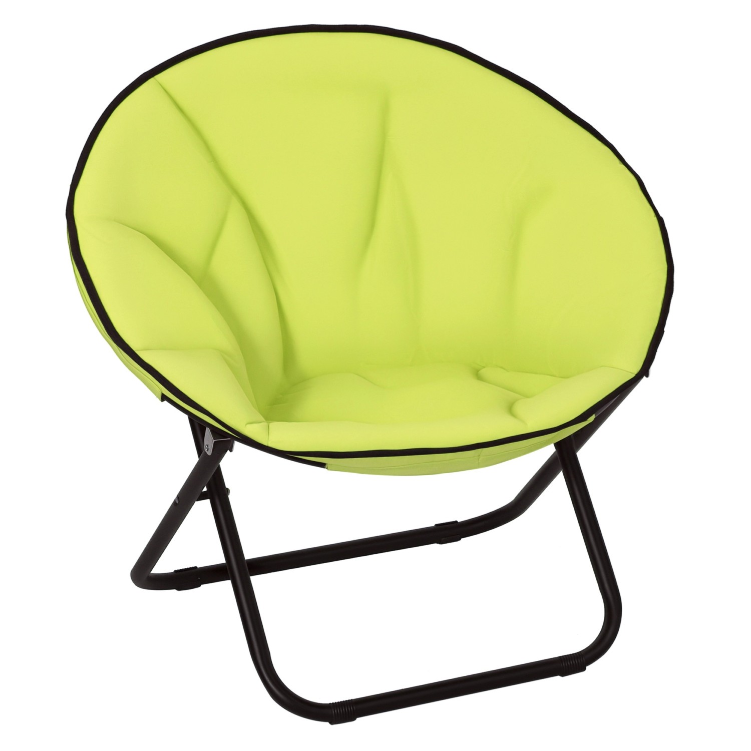Thumbnail - Outsunny Campingstuhl Metall Polyester Gelb L80 x B80 x H75 cm