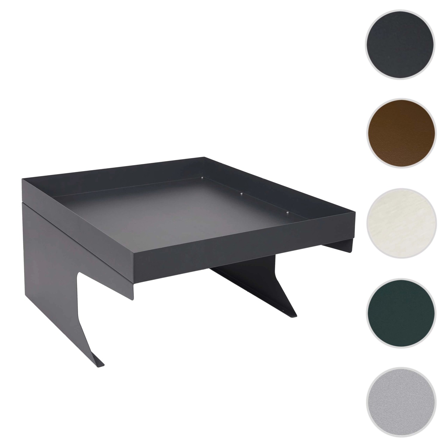 PROREGAL Mähroboter-Garage Mit Pflanzkasten 37x60x70cm Metall Edelstahl Anthrazit_8