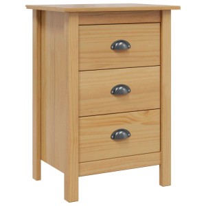 vidaXL Nachttisch HILL Honigbraun 46 x 35 x 65 cm Massivholz Kiefer 42025029
