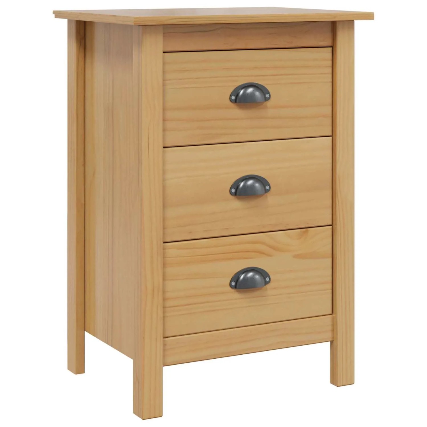 vidaXL Nachttisch HILL Honigbraun 46 x 35 x 65 cm Massivholz Kiefer 42025029