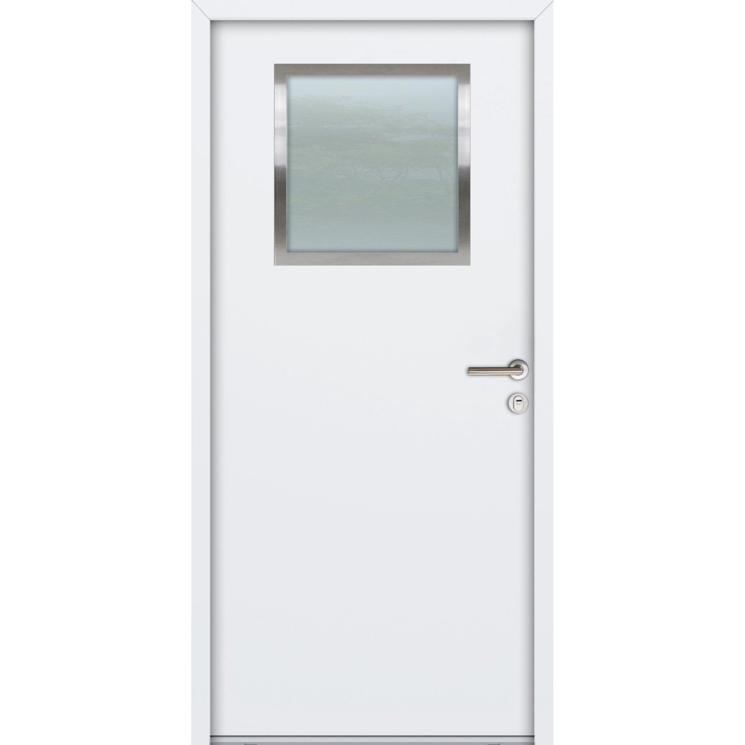 FM Türen NBT56 Modell K01 1100 x 2100 Weiß Rechts