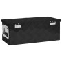 DELUKE Aluminiumbox Mit Deckel Abschließbar Alubox Deichselbox Alu Anhängerbox Werkzeugkiste Transportbox Metallkiste 60x23,5x23cm Schwarz_5