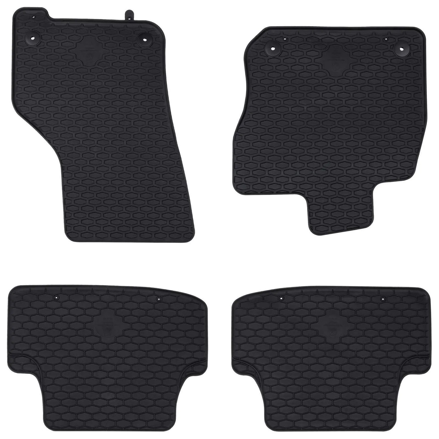 vidaXL Autofußmatte 4-Tlg Schwarz Geeignet für VW GOLF VIII MHEV 2020- 42029086