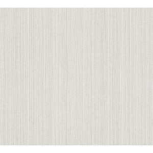 A.S. Création Vliestapete Uni in Weiß-Grau mit feiner Struktur für Wohnräume.