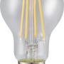 E27 LED Leuchtmittel in Globeform, 7W, warmweißes Licht für Wohnräume.