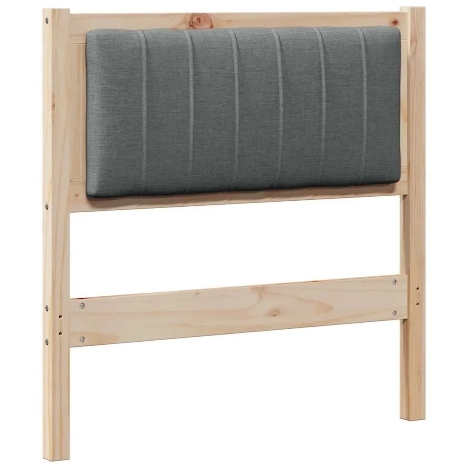 vidaXL Gepolstertes Kopfteil Braun 80 cm Massives Kiefernholz 879090