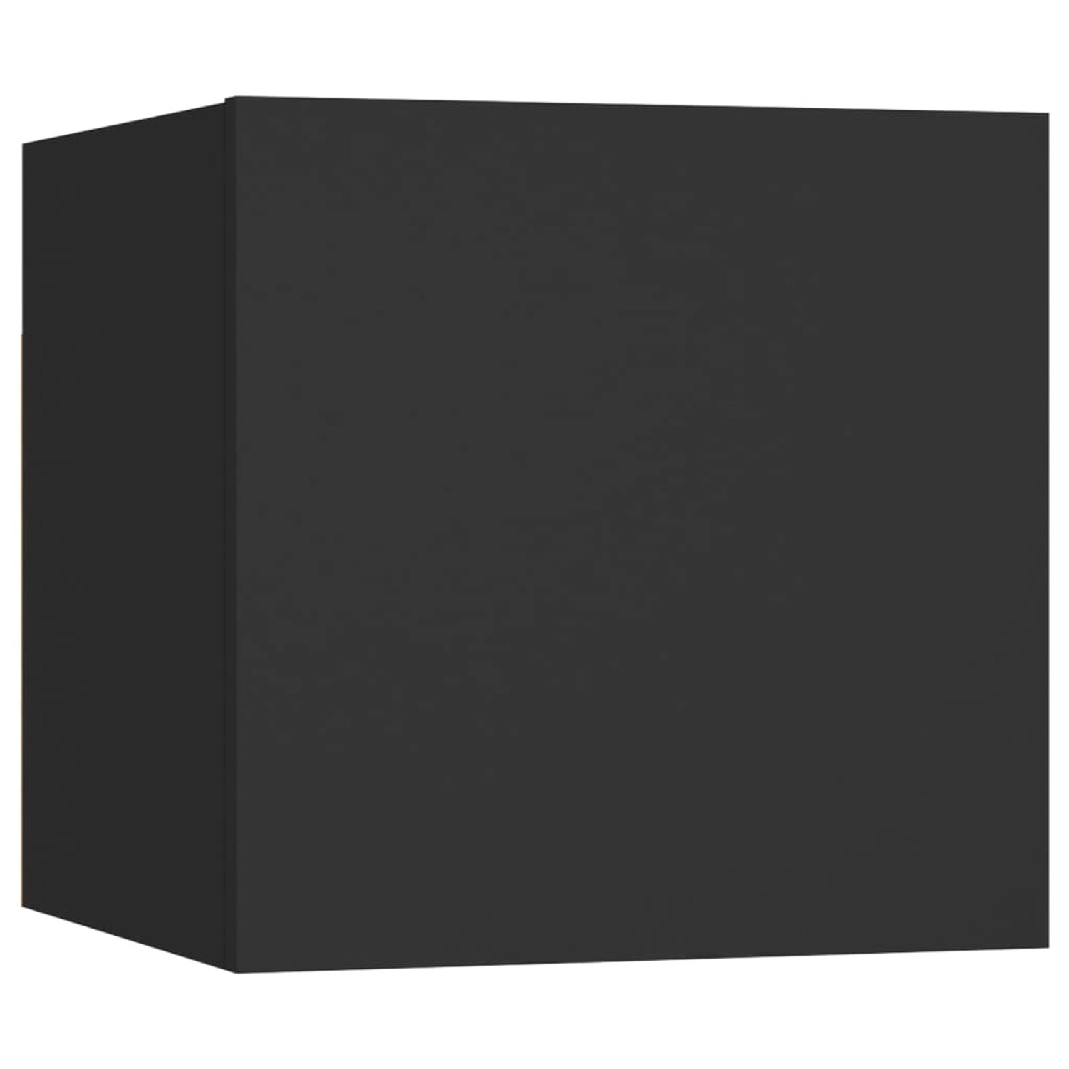 Nachttisch Schwarz 30,5x30x30 Cm Spanplatte günstig online kaufen