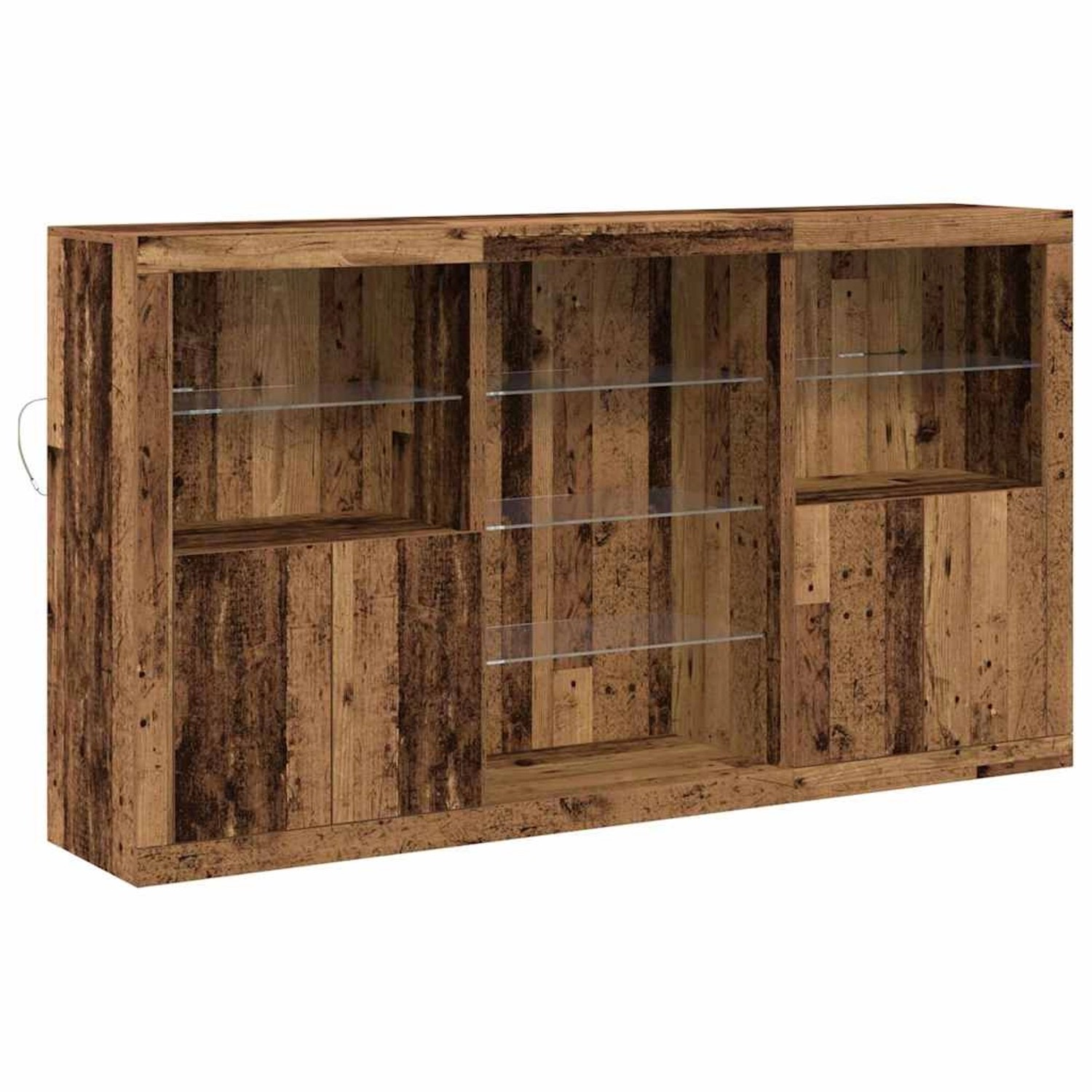 vidaXL Sideboard Altholz 181,5 x 37 x 100 cm Holzwerkstoff 3333125 günstig online kaufen