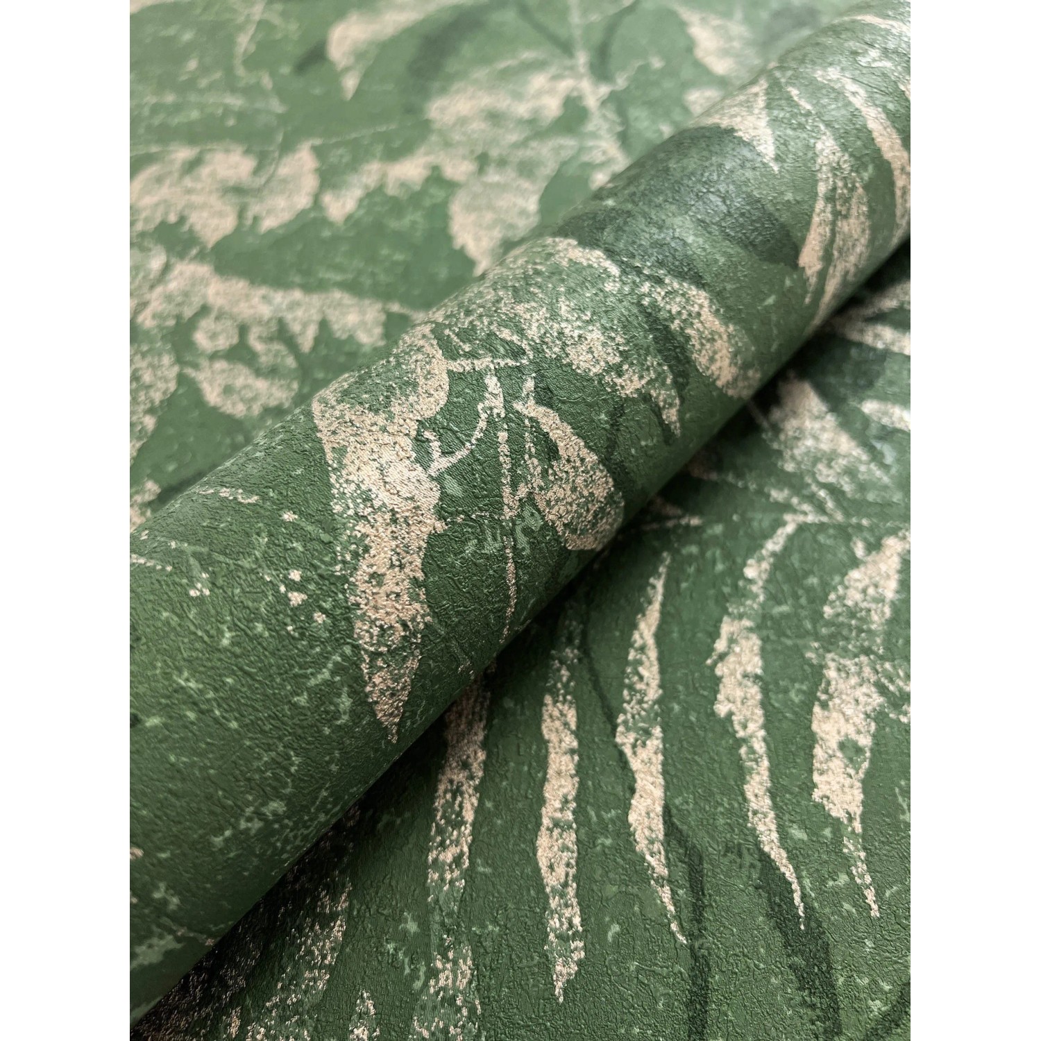 Newroom Vliestapete Jasna Dark Green Palmenblätter Modern FSC® günstig online kaufen