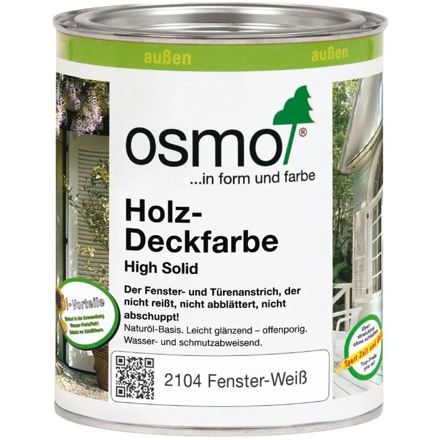 Osmo Holz-Deckfarbe Weiss 750 ml